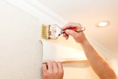 Pose de papier peint à la Chapelle-Erbrée — revêtements muraux et toiles de verre